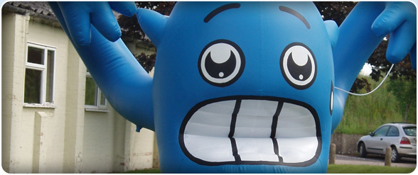Merlin Inflatables: Blimps, Balloons, Spheres, Roof Toppers, Product Replicas in the UK.